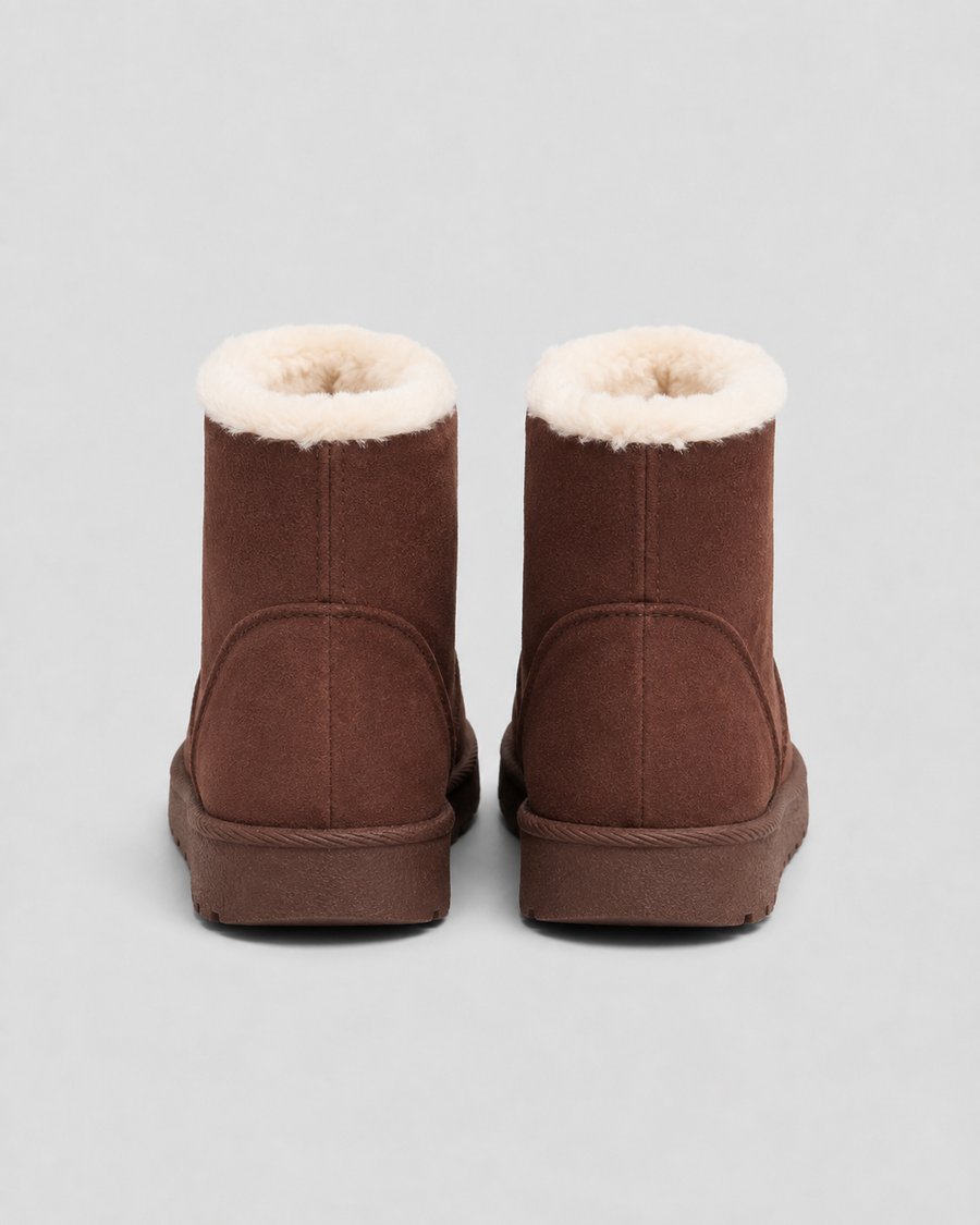 Bottines à lacets pour femme doublées de fausse fourrure | Hever