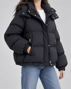 Dámská oversized péřová bunda s kapucí | Framlingham