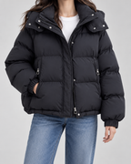 Dámská oversized péřová bunda s kapucí | Framlingham