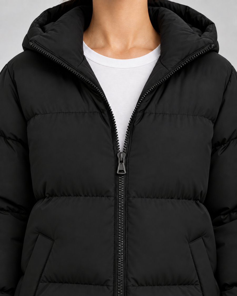 Women's Hip-Length Hooded Puffer Jacket | Debenham