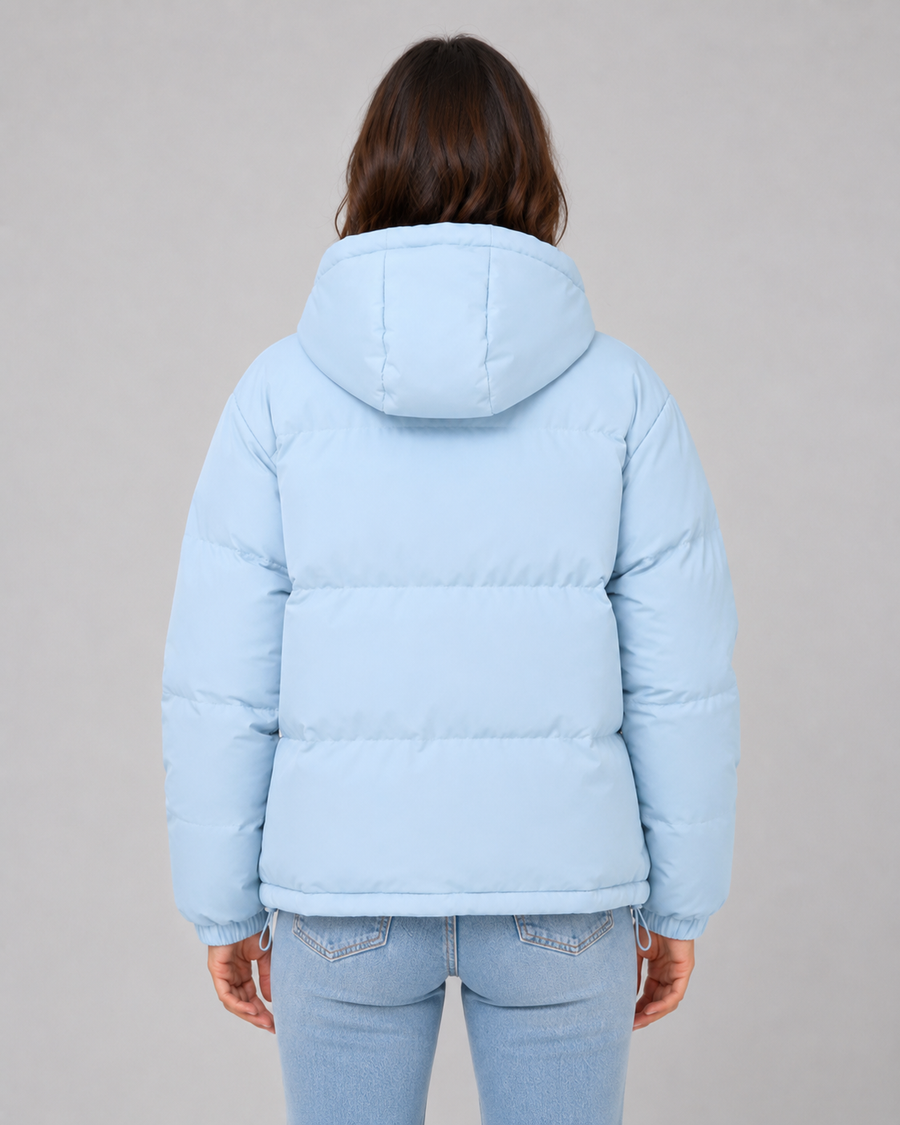 Women's Hooded Puffer Jacket with Drawstring Hem | Snowshill