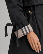 Women's Hooded Trench Coat with Check Lining | Ramsbury
