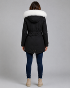 Parka à capuche bordée de fausse fourrure pour femme | Headcorn