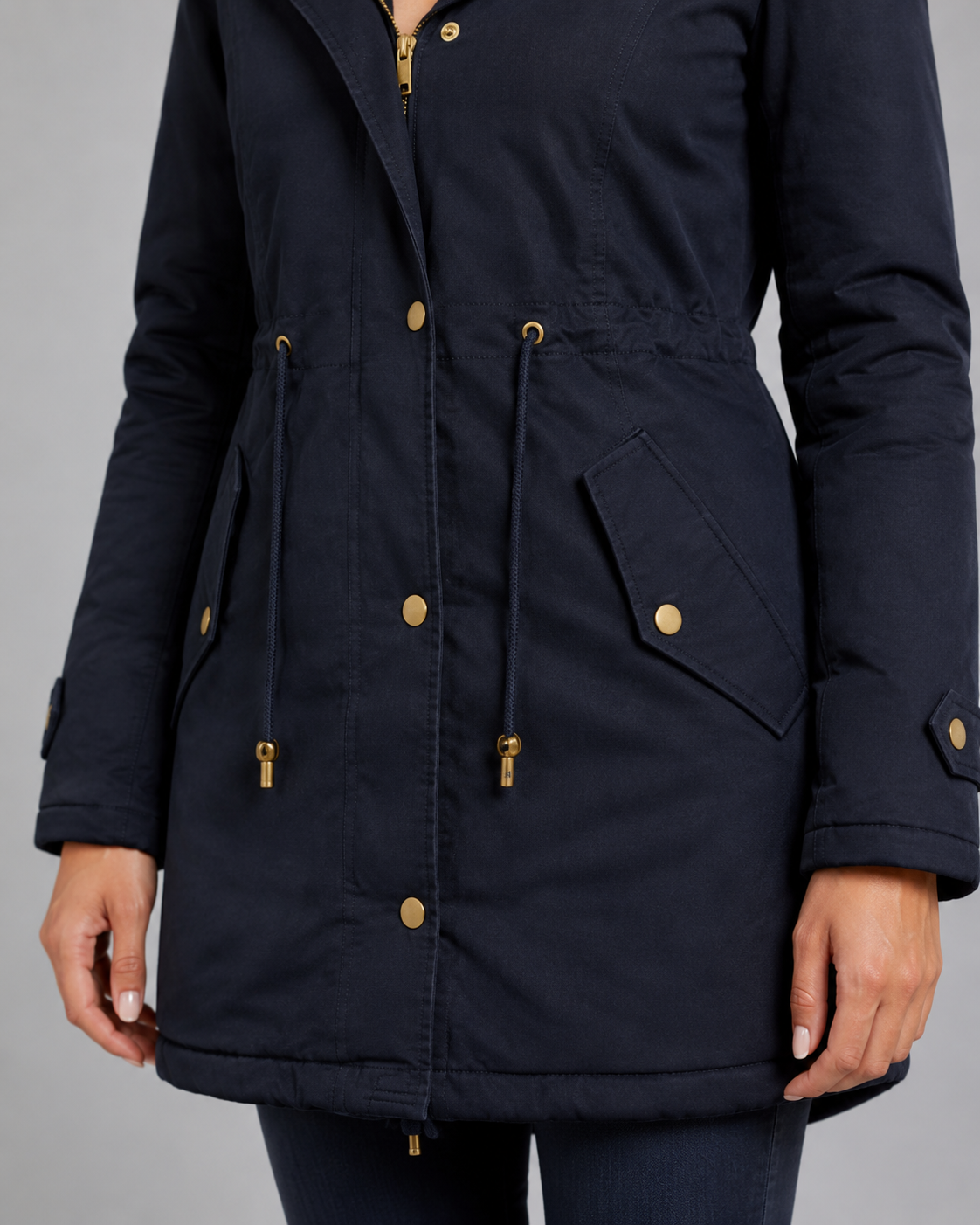Parka à capuche bordée de fausse fourrure pour femme | Headcorn