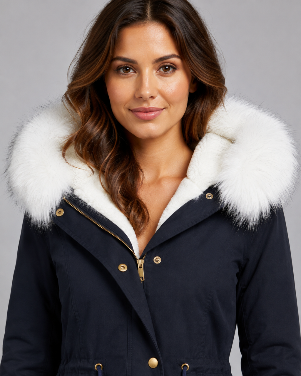 Parka à capuche bordée de fausse fourrure pour femme | Headcorn