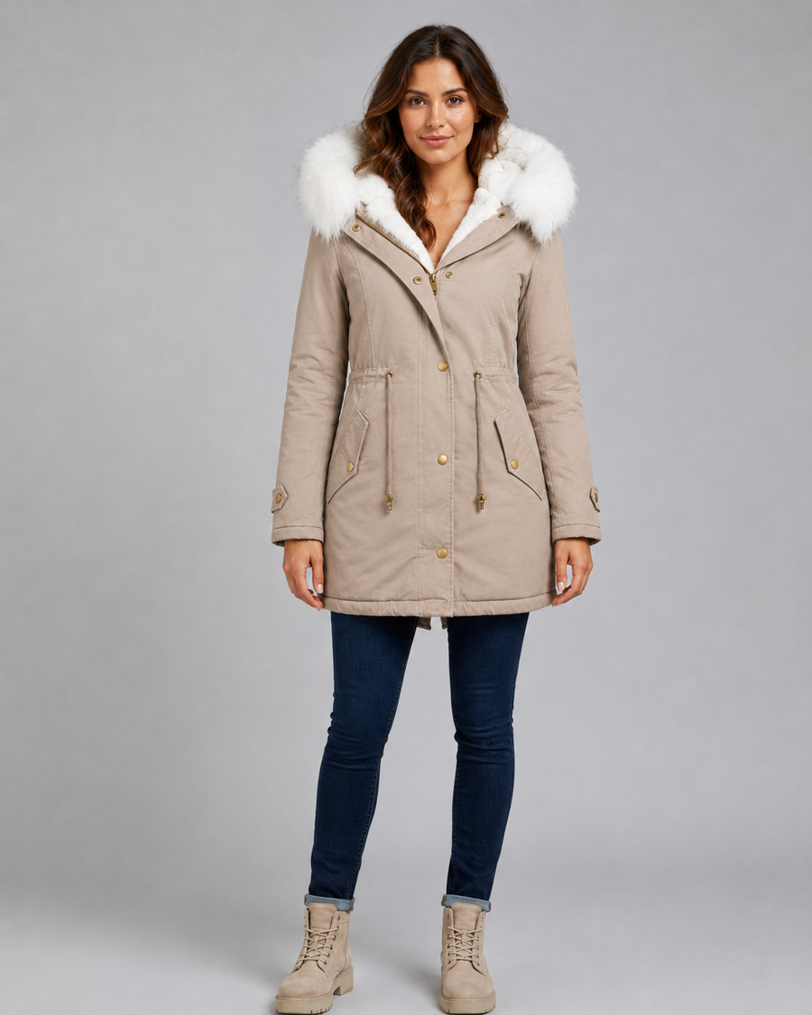 Women's Faux Fur Trim Hooded Parka | Headcorn
