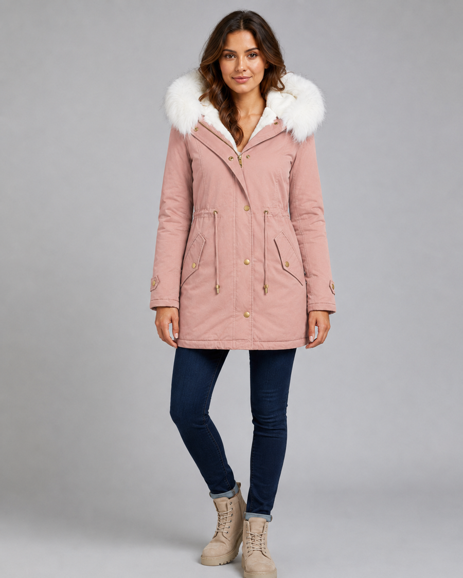 Women's Faux Fur Trim Hooded Parka | Headcorn