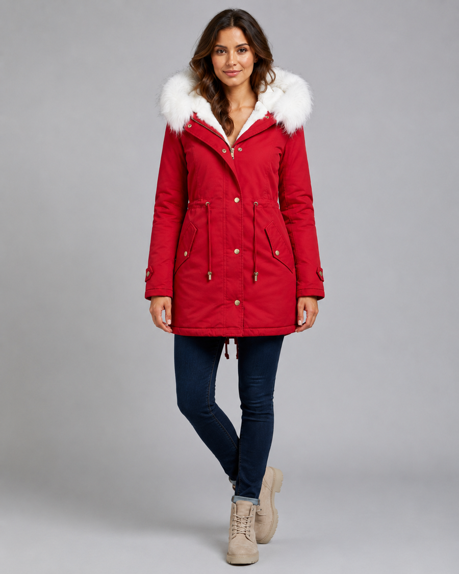 Women's Faux Fur Trim Hooded Parka | Headcorn