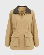 Veste de ferme zippée à col contrastant pour femme | Coleshill