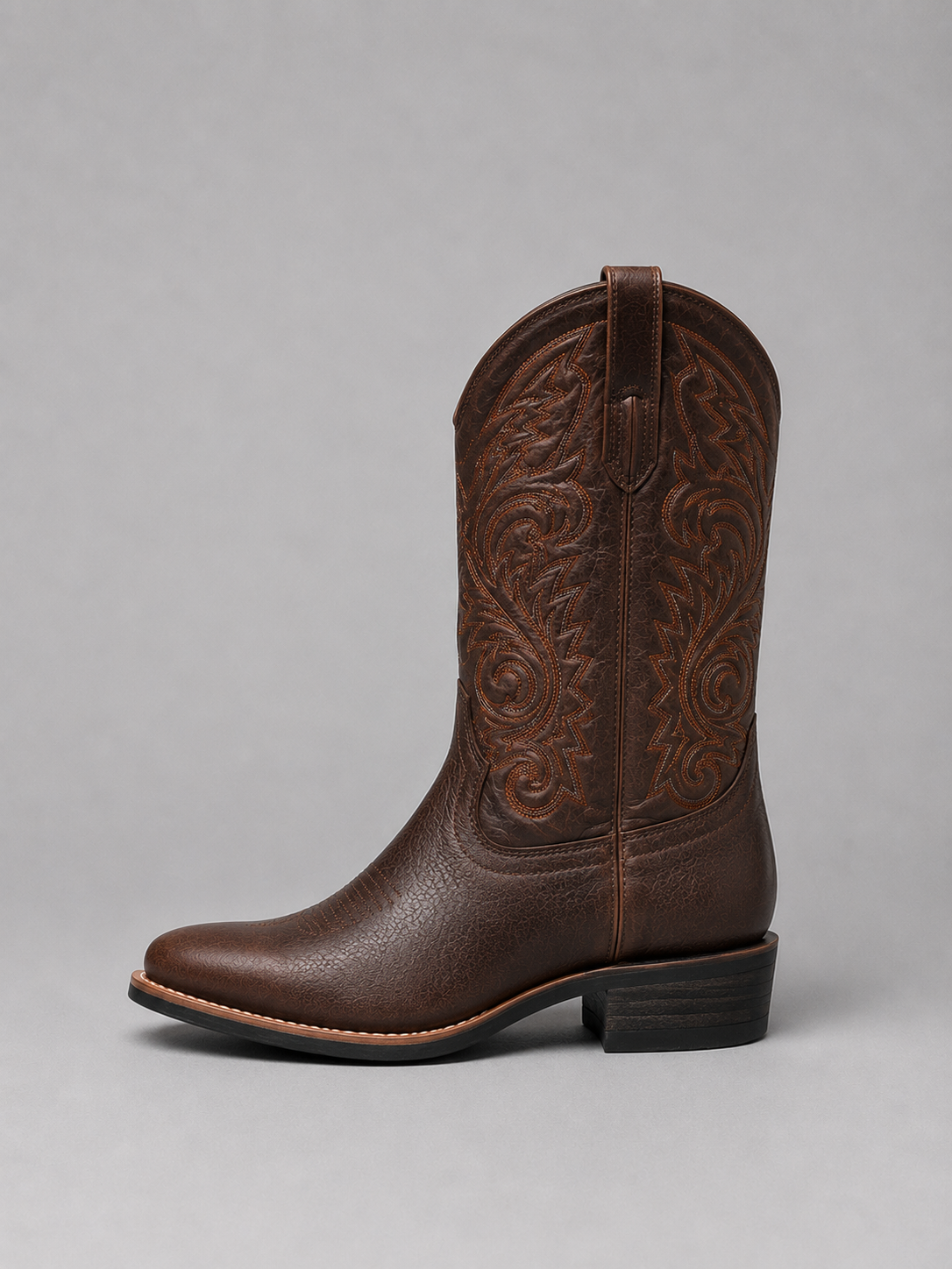 Women's Embroidered Faux Leather Cowboy Boots | Hartington
