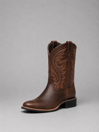 Women's Embroidered Faux Leather Cowboy Boots | Hartington