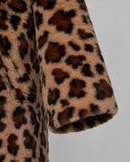 Manteau en fausse fourrure à motif léopard pour femme | Glynde