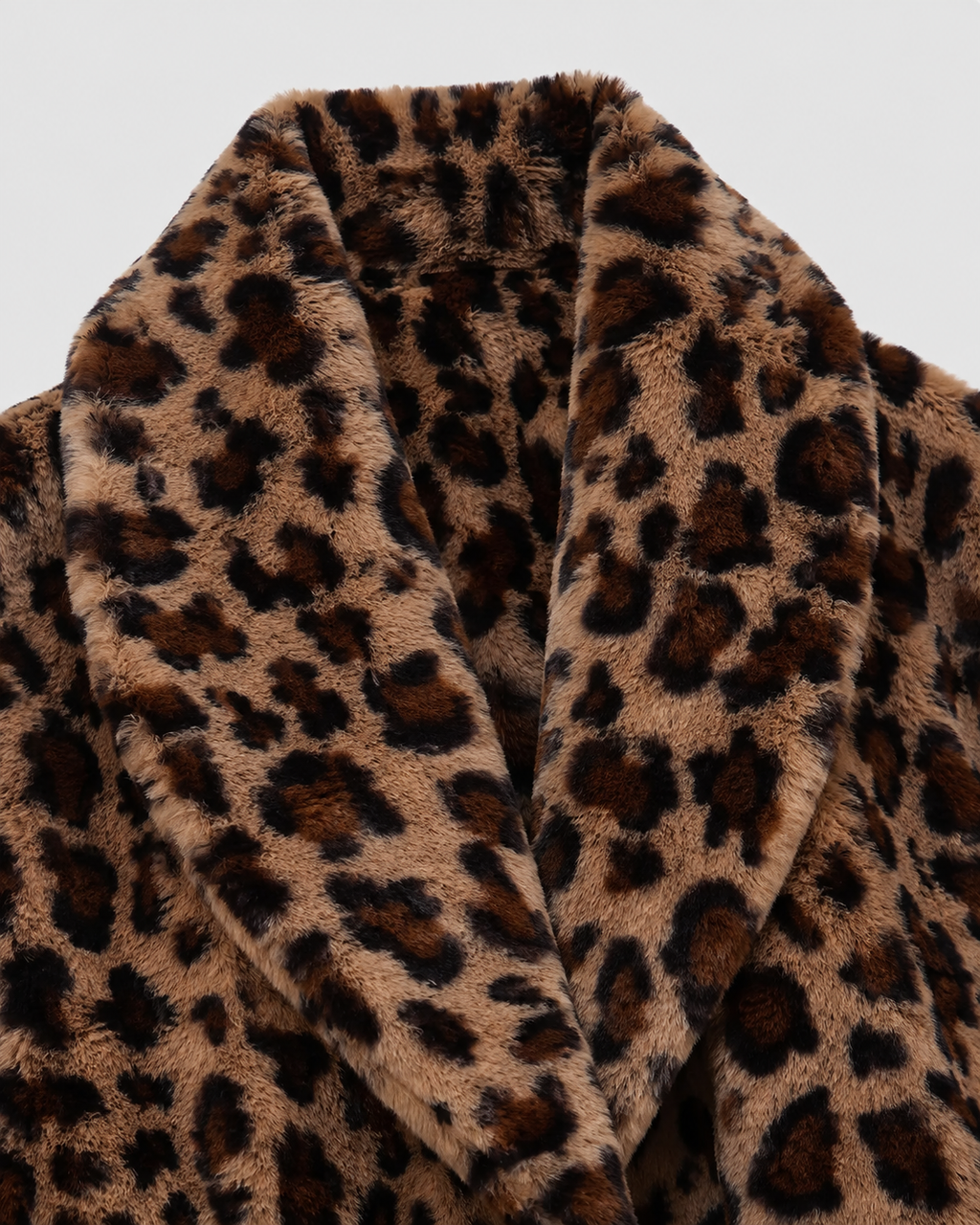 Manteau en fausse fourrure à motif léopard pour femme | Glynde