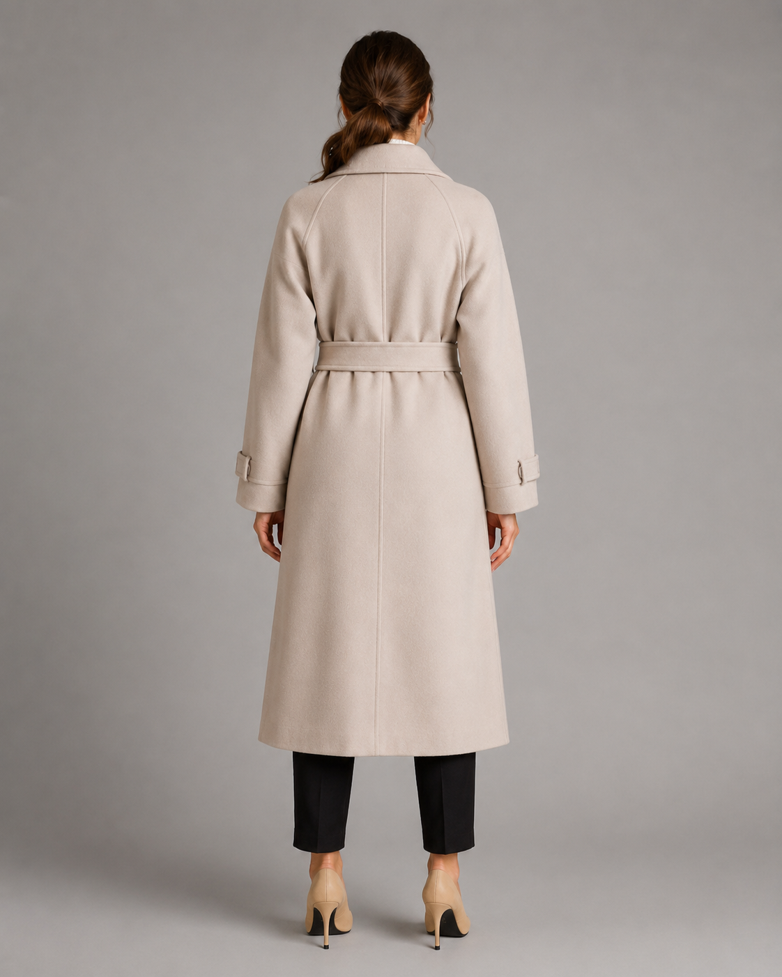 Women's Double-Breasted Long Belted Coat | Cranbrook