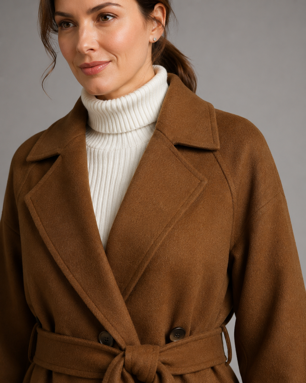 Women's Double-Breasted Long Belted Coat | Cranbrook