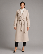 Women's Double-Breasted Long Belted Coat | Cranbrook