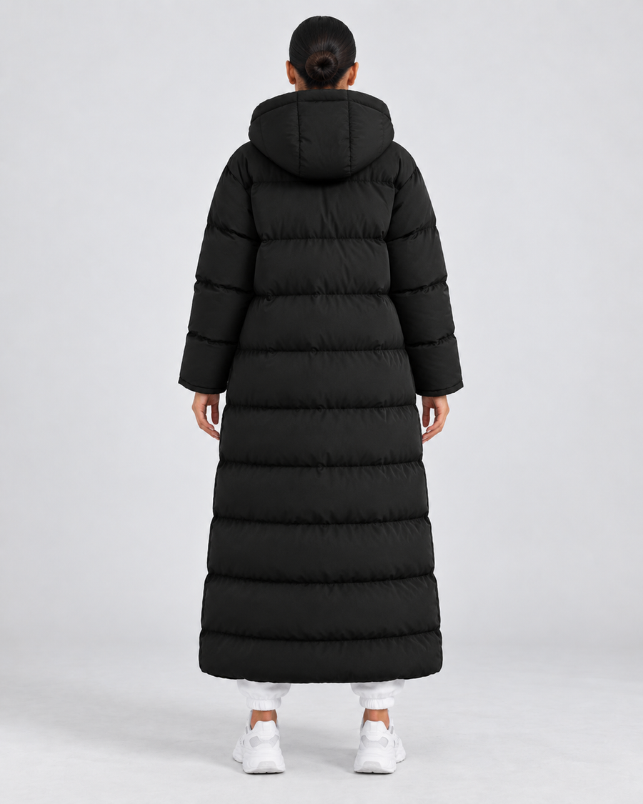 Women's Maxi Hooded Puffer Coat with Plush Lining | Nayland