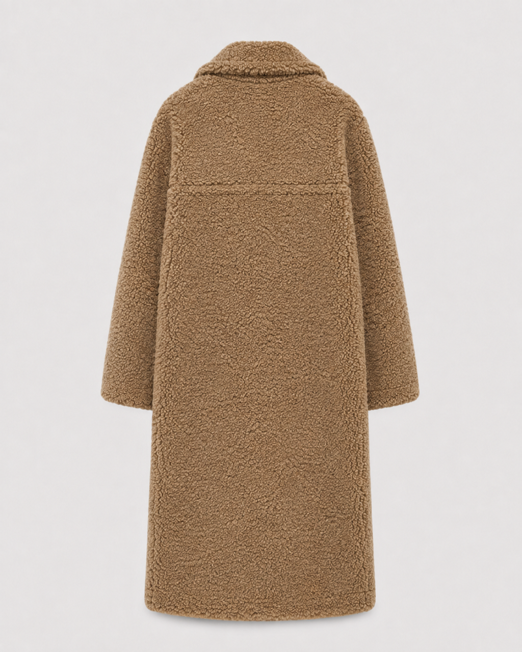 Women's Long Double-Breasted Teddy Coat | Quenington