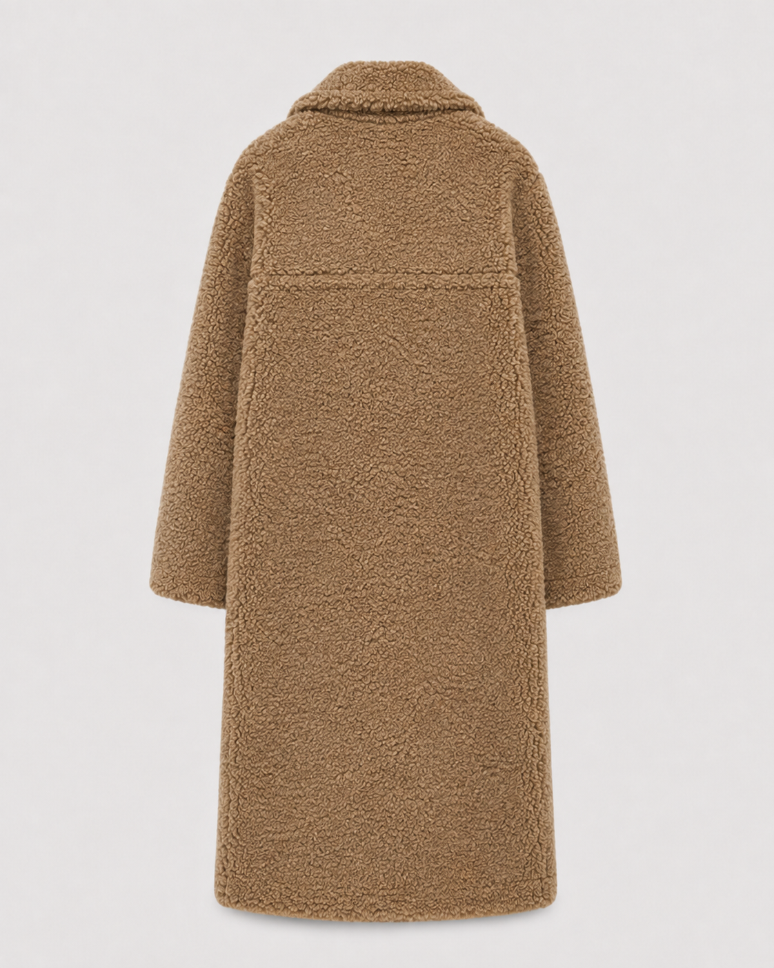 Women's Long Double-Breasted Teddy Coat | Quenington