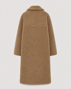 Women's Long Double-Breasted Teddy Coat | Quenington