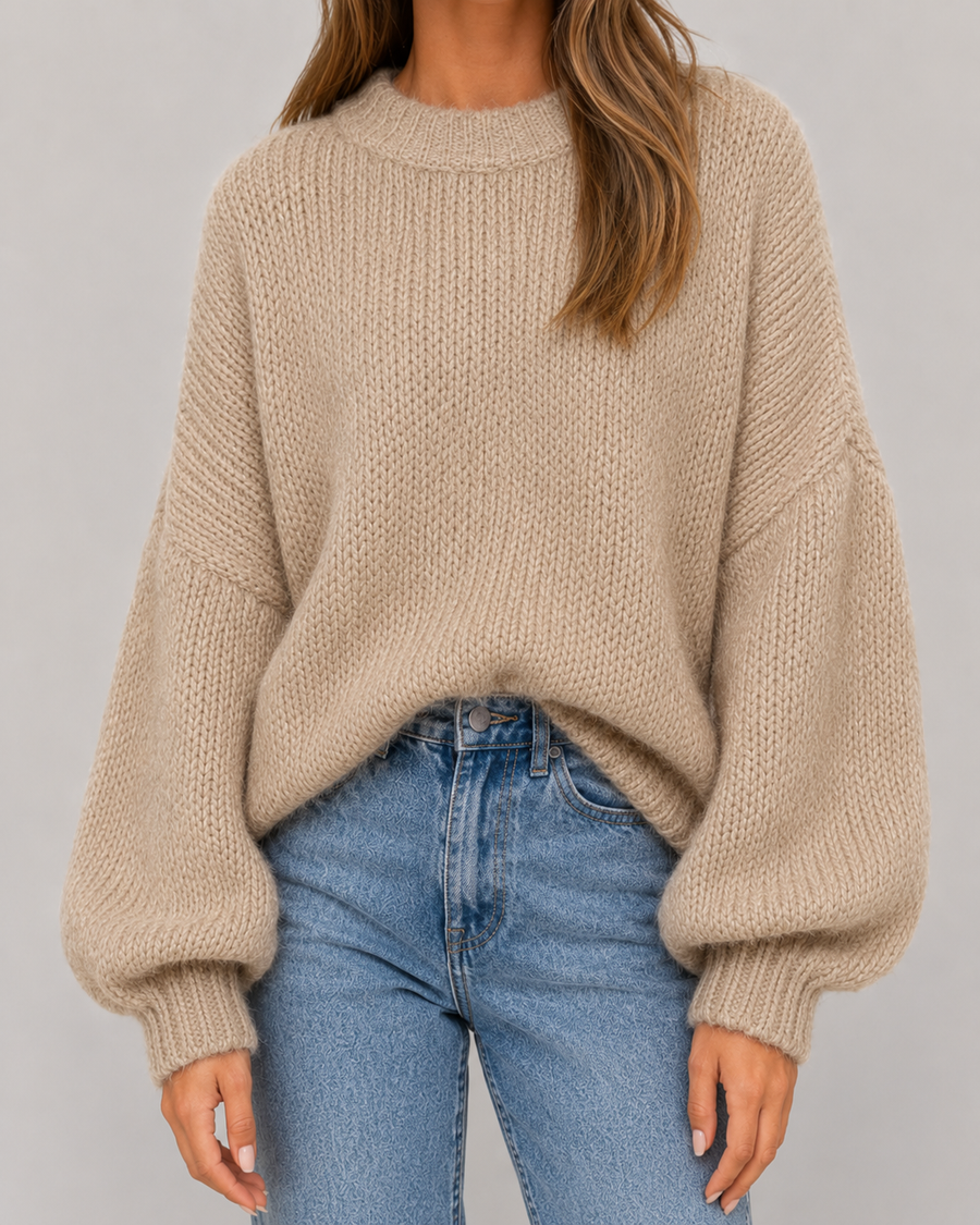 Pull oversize pour femme en maille épaisse | Bamford
