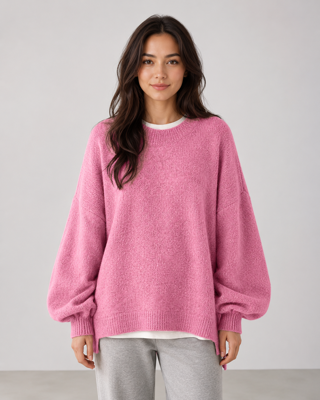 Pull oversize à manches ballon pour femme | Alresford