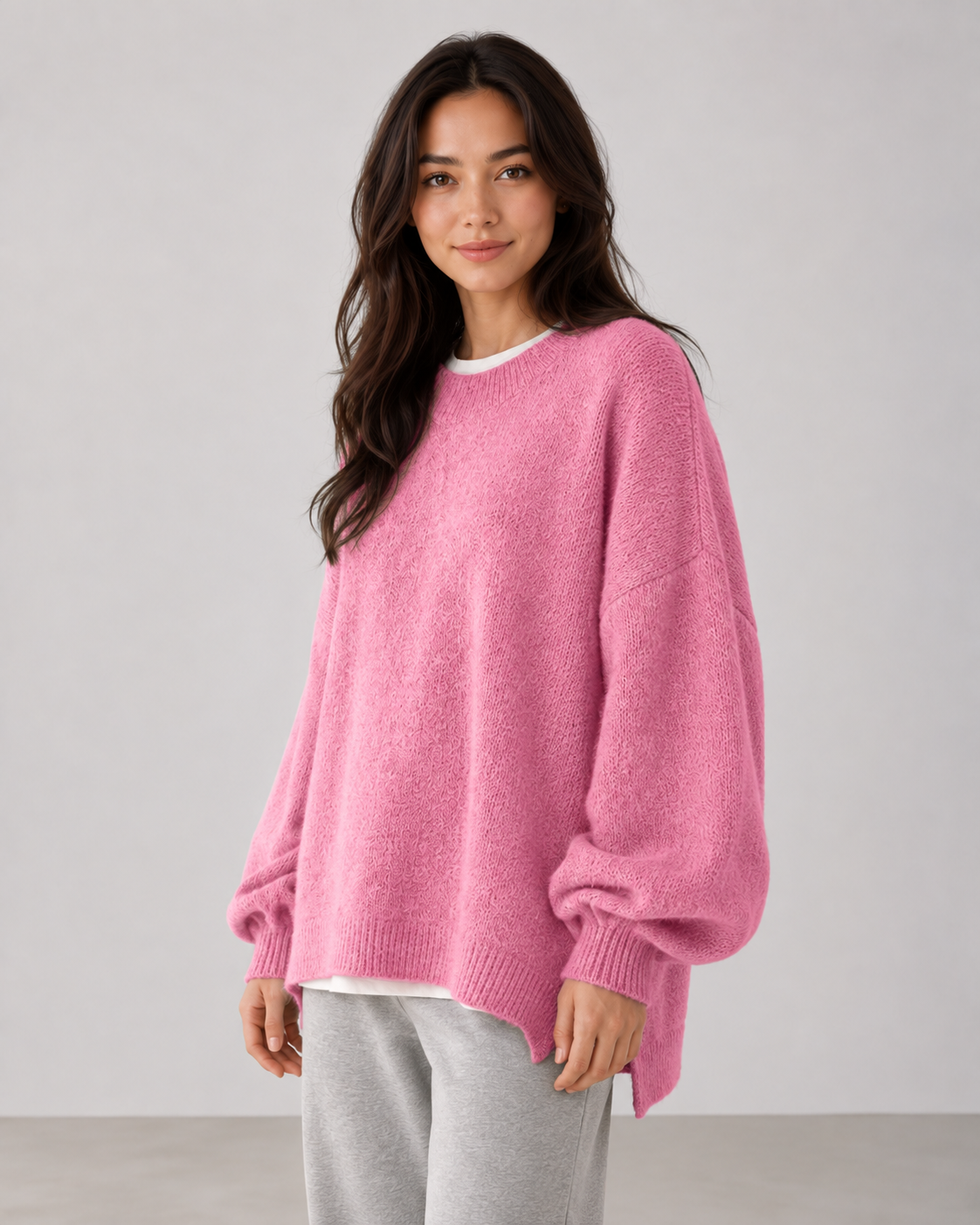 Pull oversize à manches ballon pour femme | Alresford