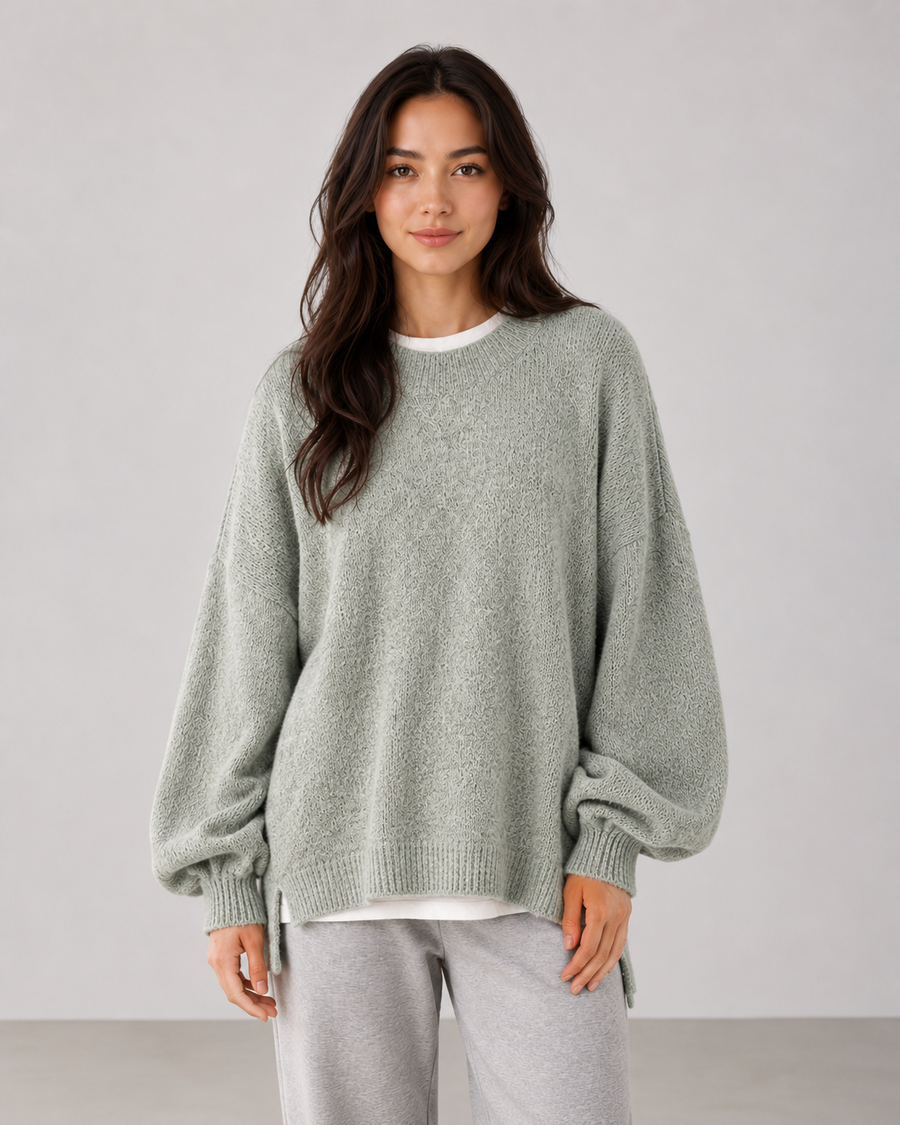 Pull oversize à manches ballon pour femme | Alresford