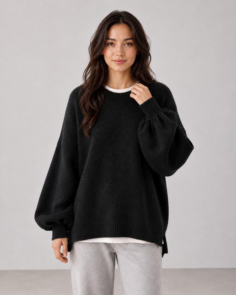 Pull oversize à manches ballon pour femme | Alresford