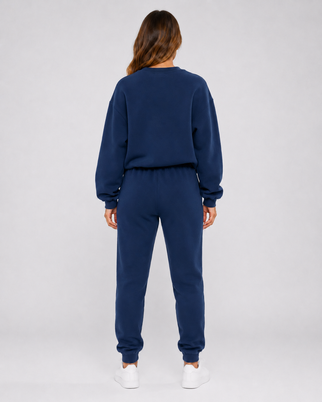 Damski oversize'owy komplet dresowy ze spodniami jogger z mankietami | Swinbrook