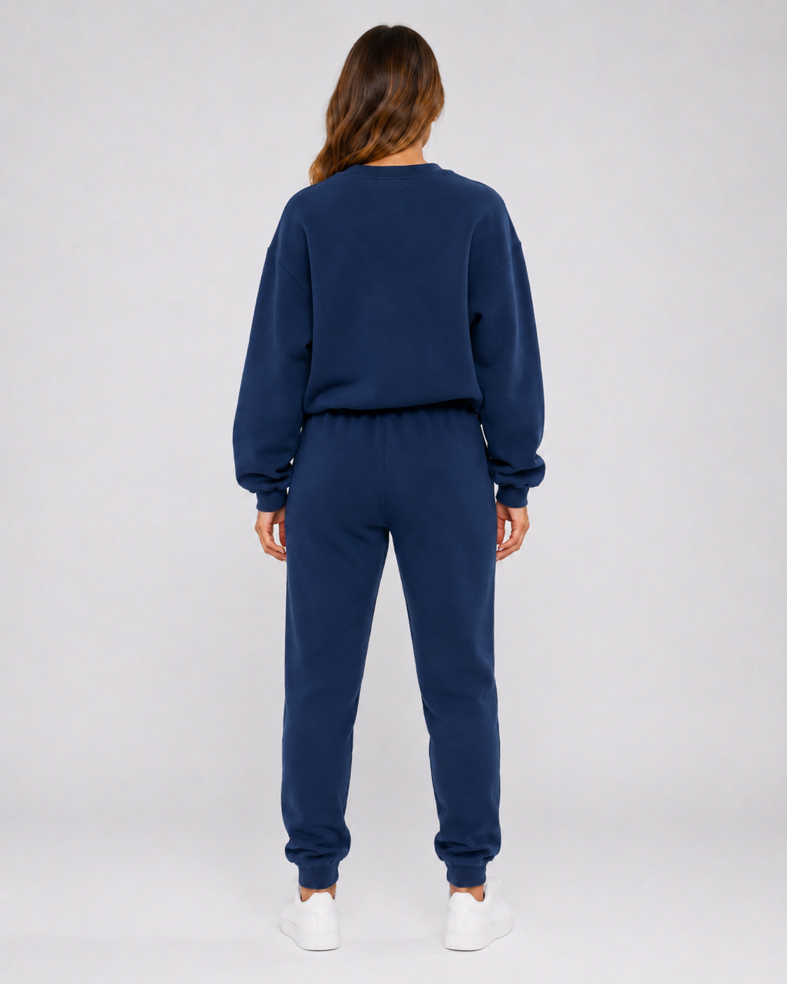 Damski oversize'owy komplet dresowy ze spodniami jogger z mankietami | Swinbrook
