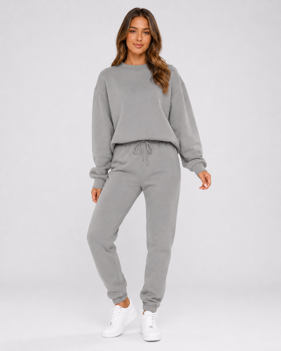 Women's Oversized Tracksuit Set with Cuffed Joggers | Swinbrook