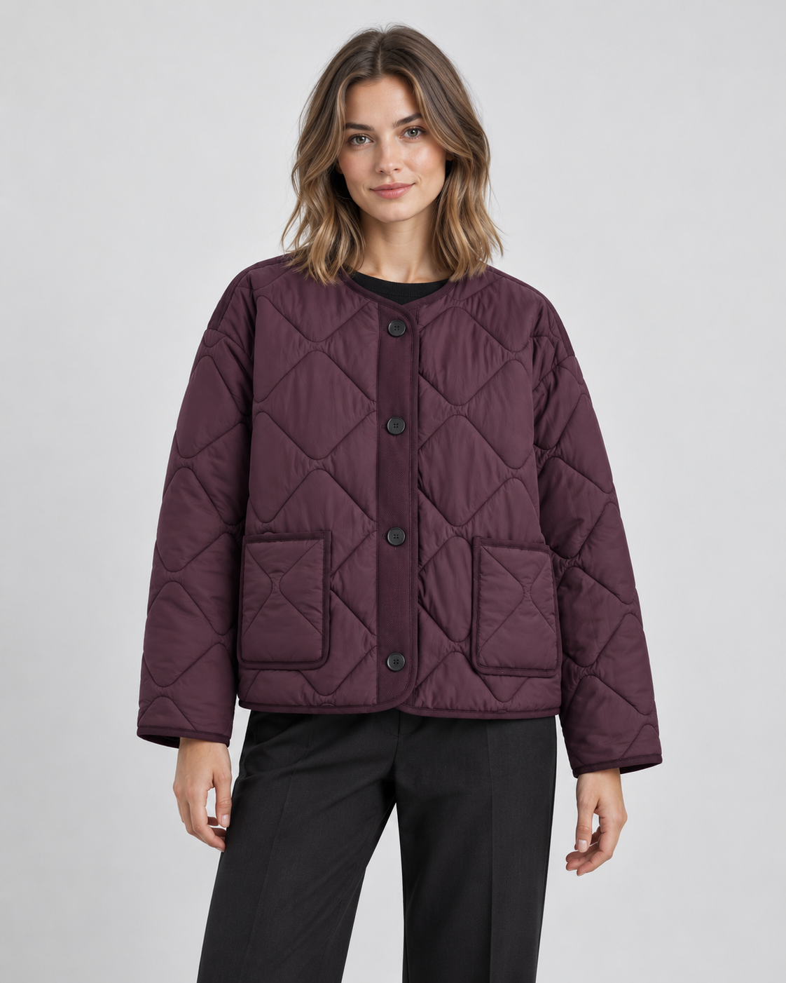 Women's Collarless Quilted Liner Jacket | Hawkshead