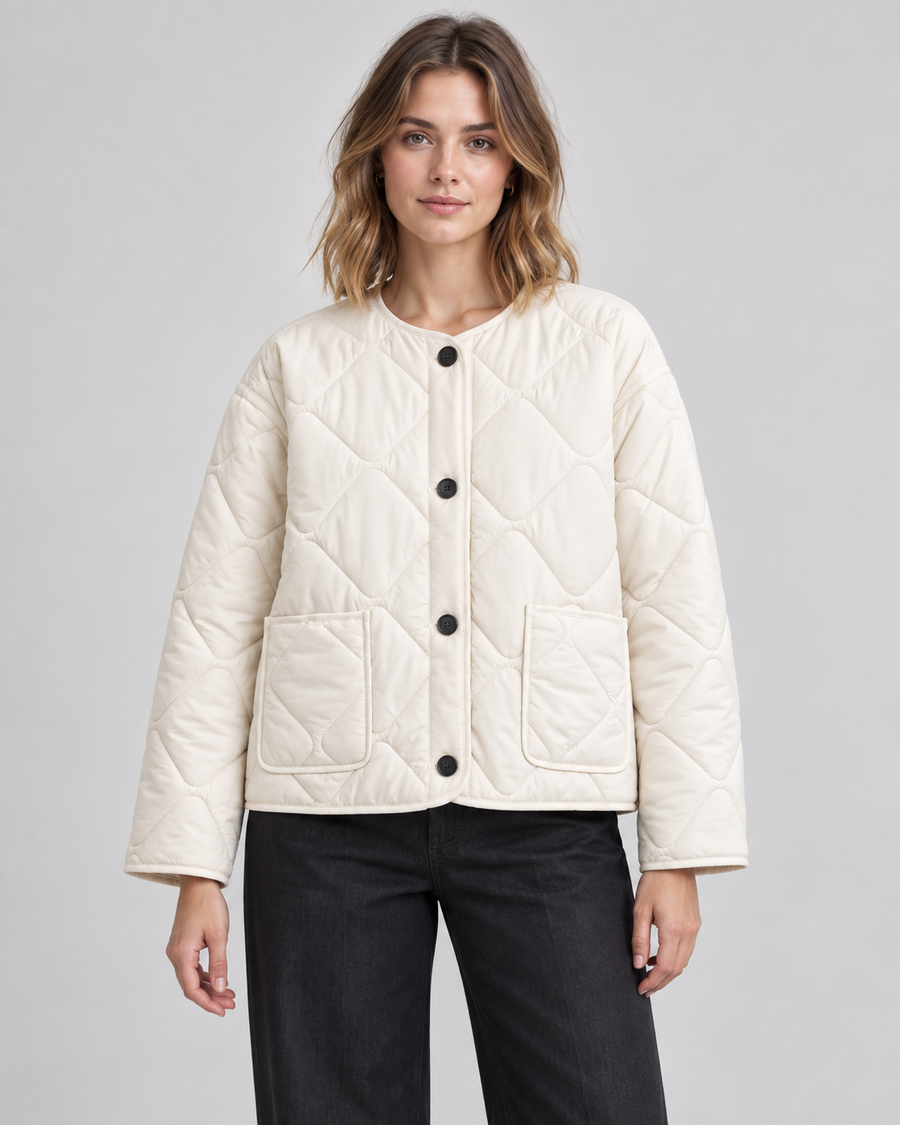 Women's Collarless Quilted Liner Jacket | Hawkshead