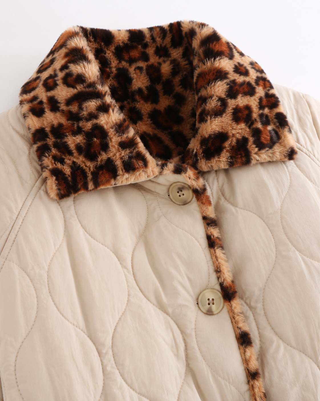 Veste matelassée réversible à motif léopard pour femme | Wadhurst