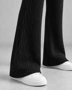 Women's Ribbed Knit Wide-Leg Joggers | Southwold