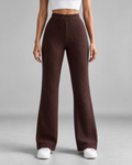Women's Ribbed Knit Wide-Leg Joggers | Southwold