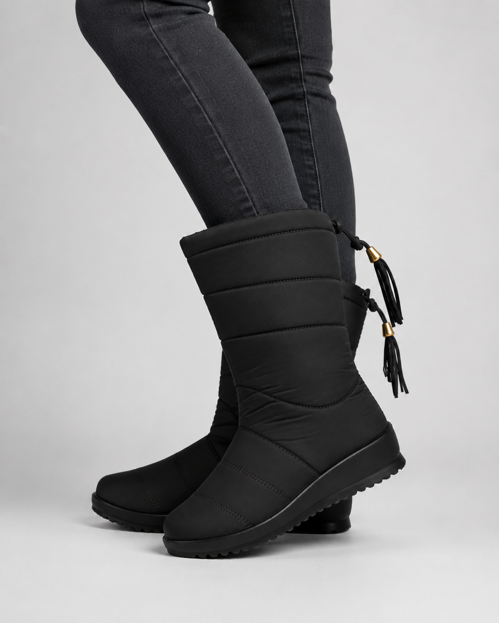 Bottes de neige matelassées, mi-mollet, pour femme | Chiddingstone