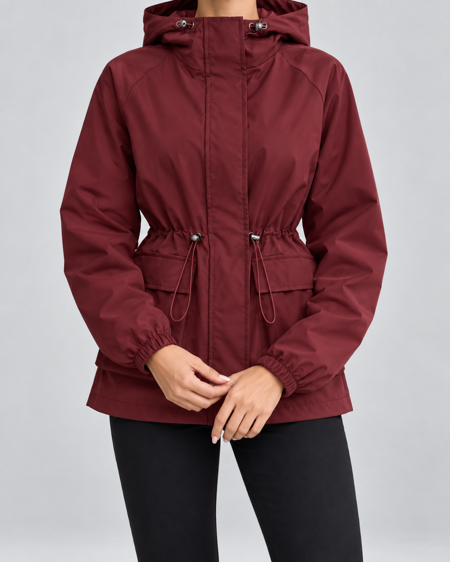 Women's Hooded Utility Jacket with Drawstring Waist | Glenridding