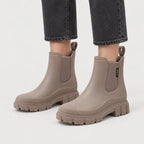 Women's Water-Repellent Chelsea Boots in Taupe | Lealholm – front view