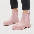 Women's Water-Repellent Chelsea Boots in Pink | Lealholm – front view