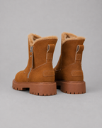 Women's Faux Fur Lined Ankle Boots with Side Zip | Otford