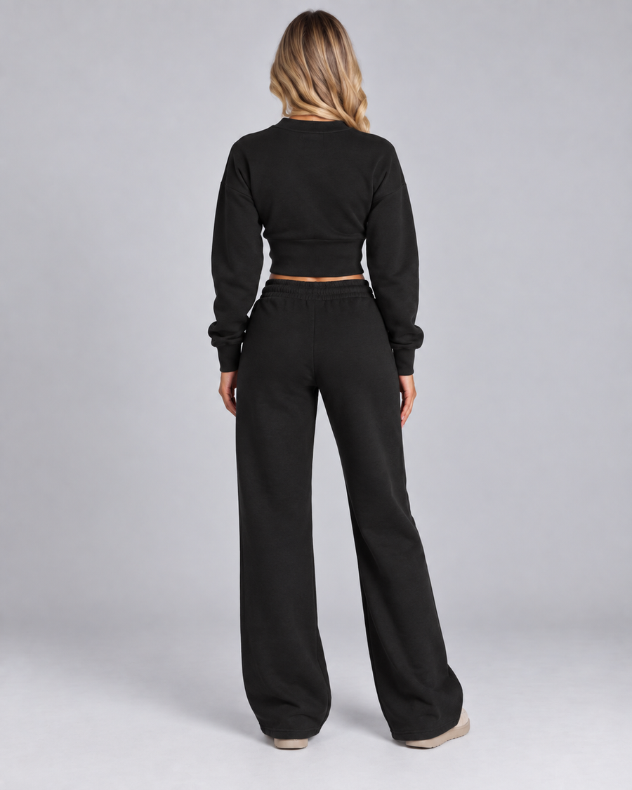 Women's Cropped Zip-Up Tracksuit Co-ord Set | Alnwick