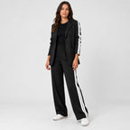 Women's blazer and trouser set in Black | Brockweir – side view