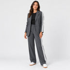 Women's blazer and trouser set in Charcoal | Brockweir – side view