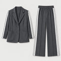 Women's blazer and trouser set in Charcoal | Brockweir – front view