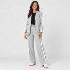 Women's blazer and trouser set in Light Grey | Brockweir – side view