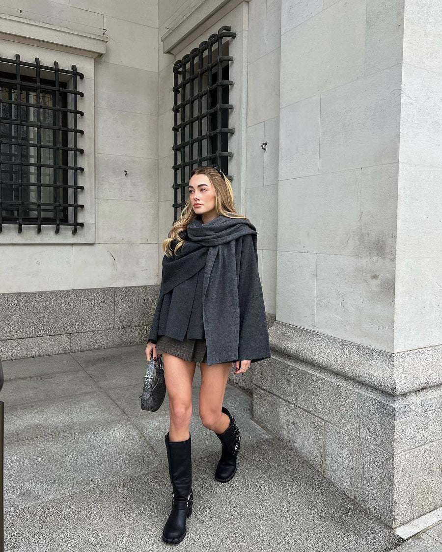Women's Structured Short Cape Coat | Budleigh